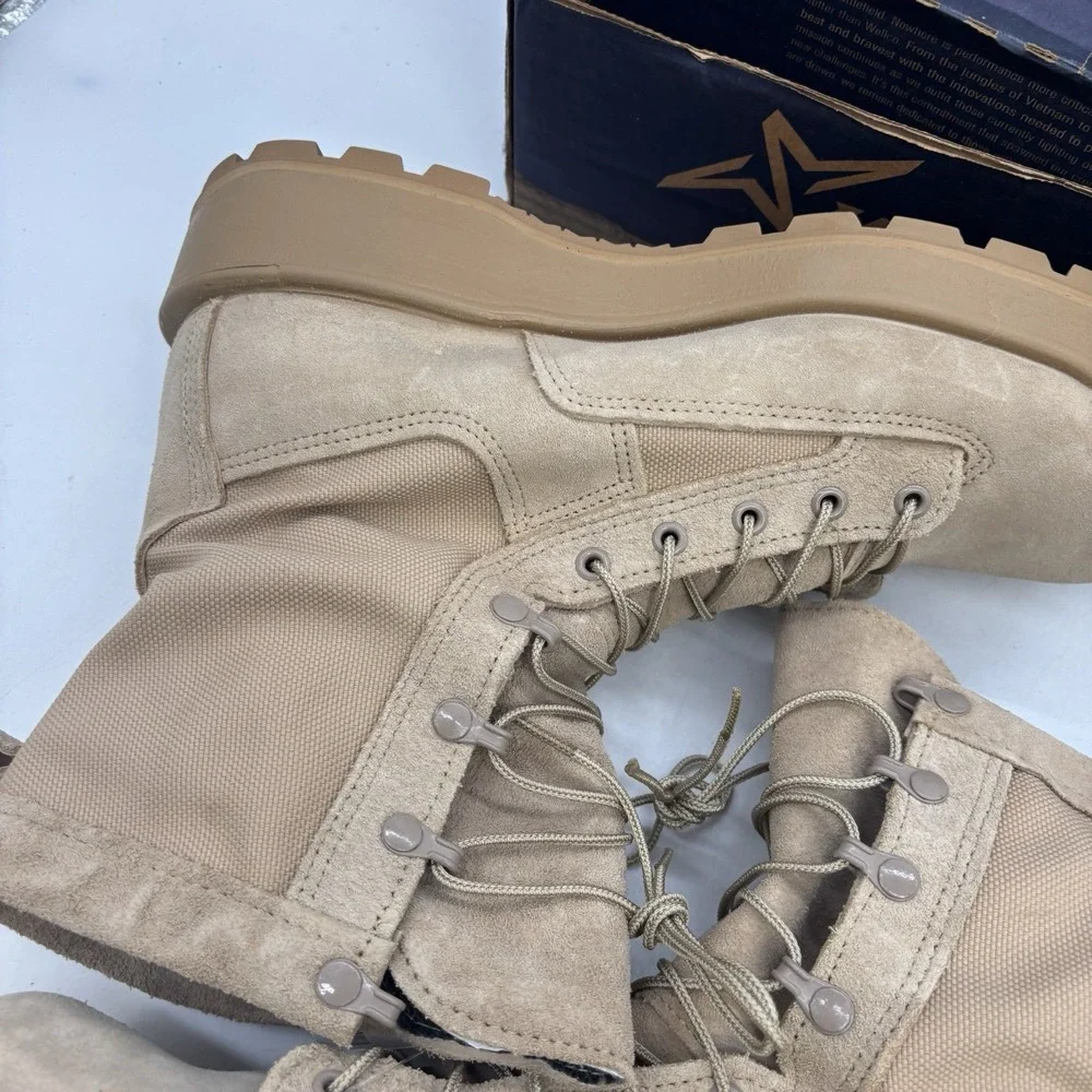 Wellco Desert Army Combat Boots Mens 12 N Vibram Sole WP Military NEW IN BOX
